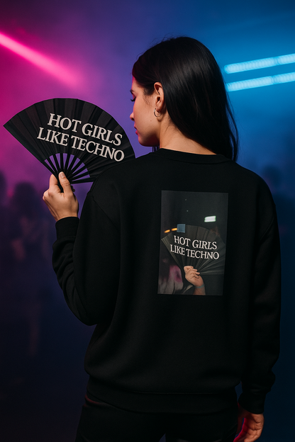 Unisex Premium Sweatshirt Hot girls like techno