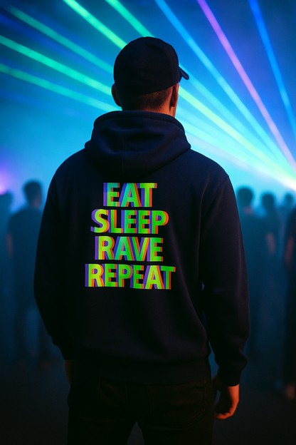 Unisex Hoodie Eat sleep rave repeat