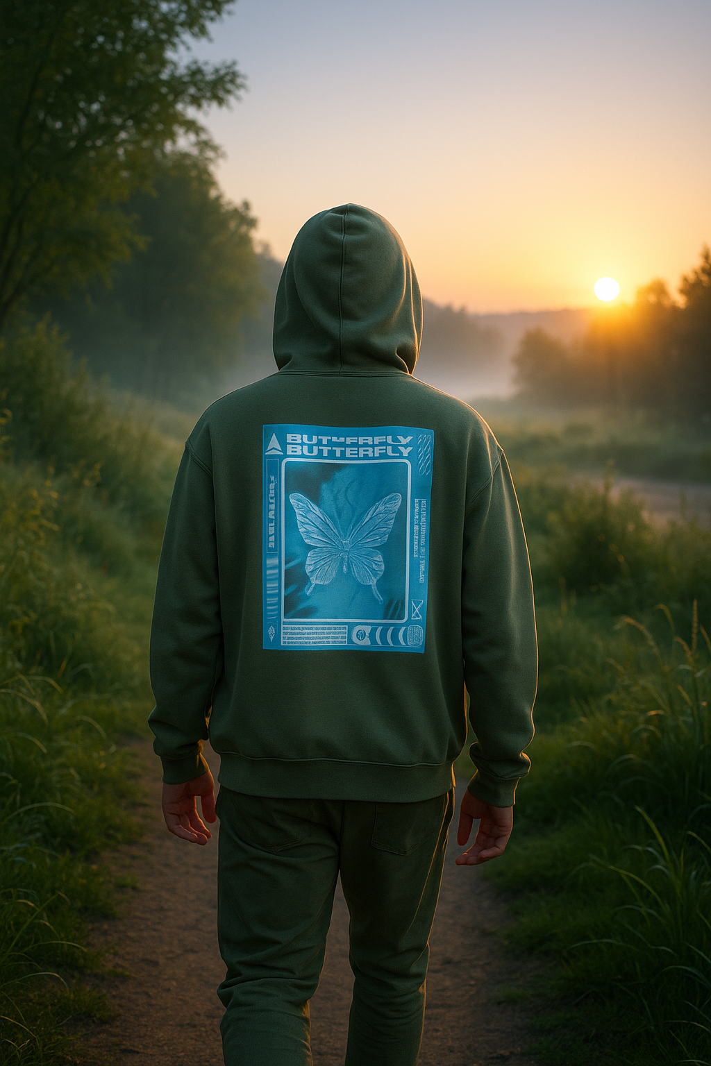 Unisex Hoodie Butterfly