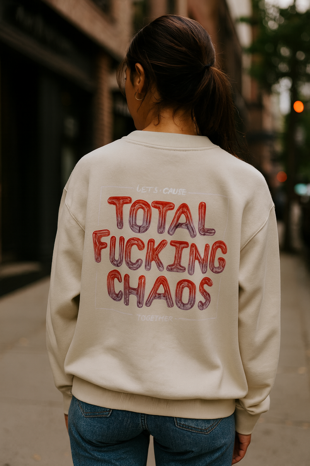 Unisex Premium Sweatshirt Total fucking chaos