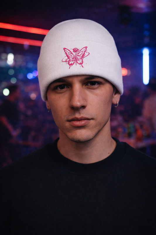 Cuffed Beanie Butterfly