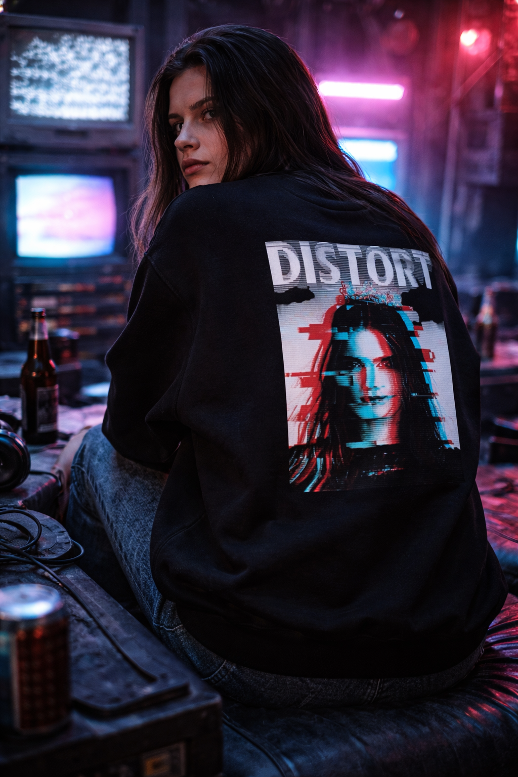 Unisex Premium Sweatshirt Distort