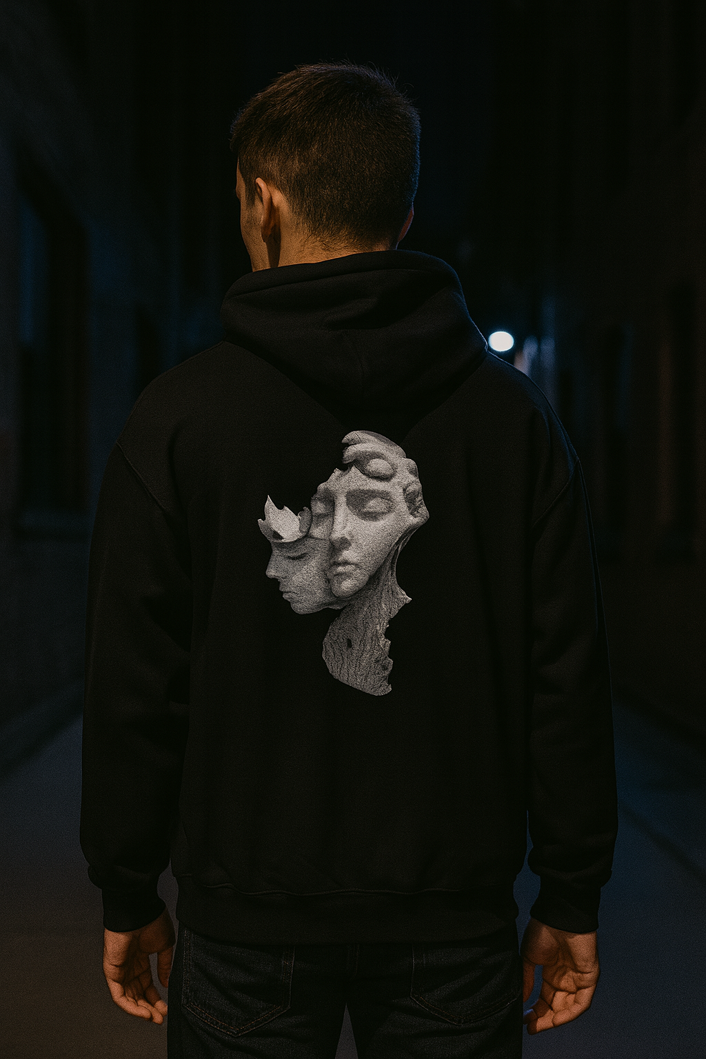 Unisex Hoodie Illusion head