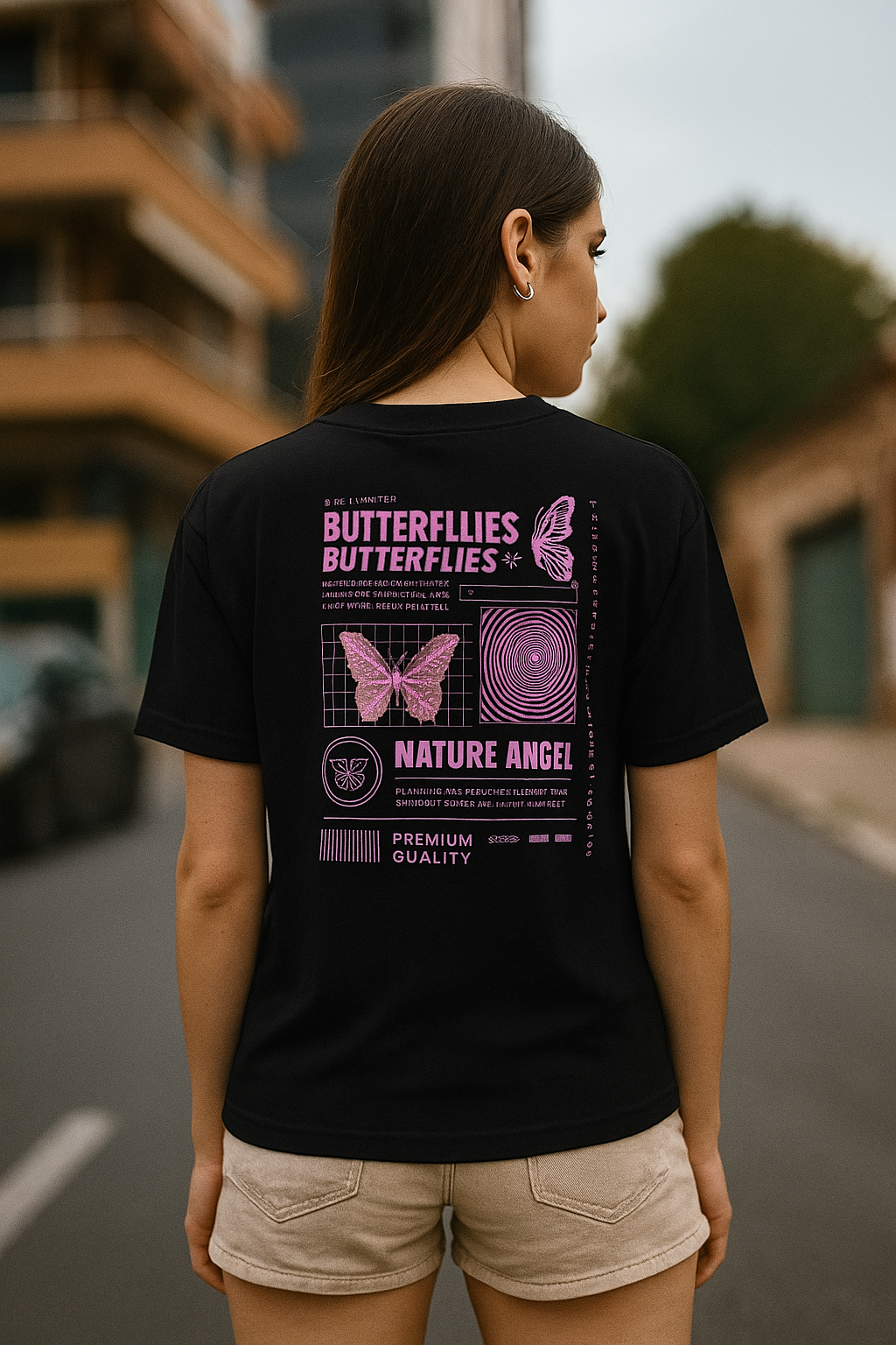 Unisex t-shirt Society/butterflies