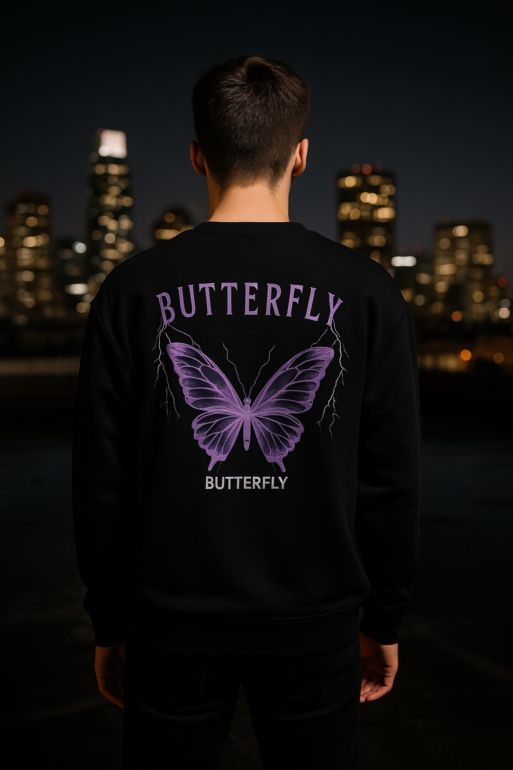 Unisex Premium Sweatshirt Butterfly