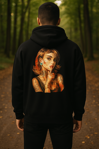 Unisex Hoodie Girl smoking