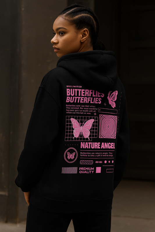 Unisex Hoodie Ravewave/butterflies